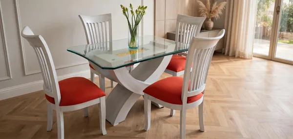 Comedor Blanco 4 Puestos de Elegant House