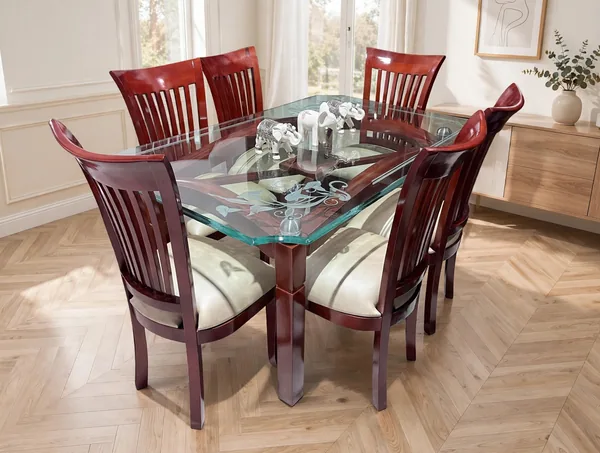 Comedor Caoba 6 Puestos de Elegant House