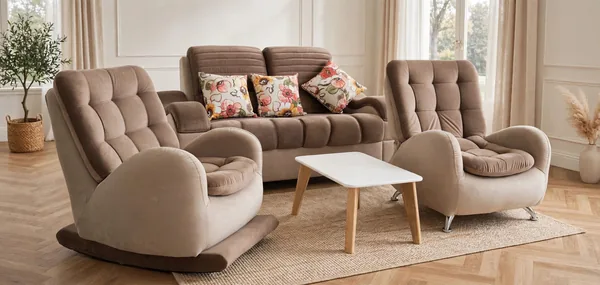 Sala Sillones Beige de Elegant House